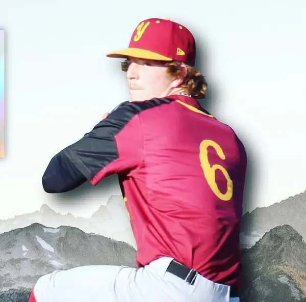 Portrait of Braden in a maroon number 6 jersey